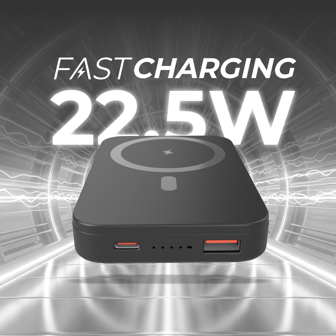 JUST CORSECA JST522 SKYVOLT 10,000 mAh Metal Wireless Power Bank | 22.5W Wired & 15W Wireless Charging | MagSafe Compatible | Smart Multi-Layer Protection | Portable & Stylish