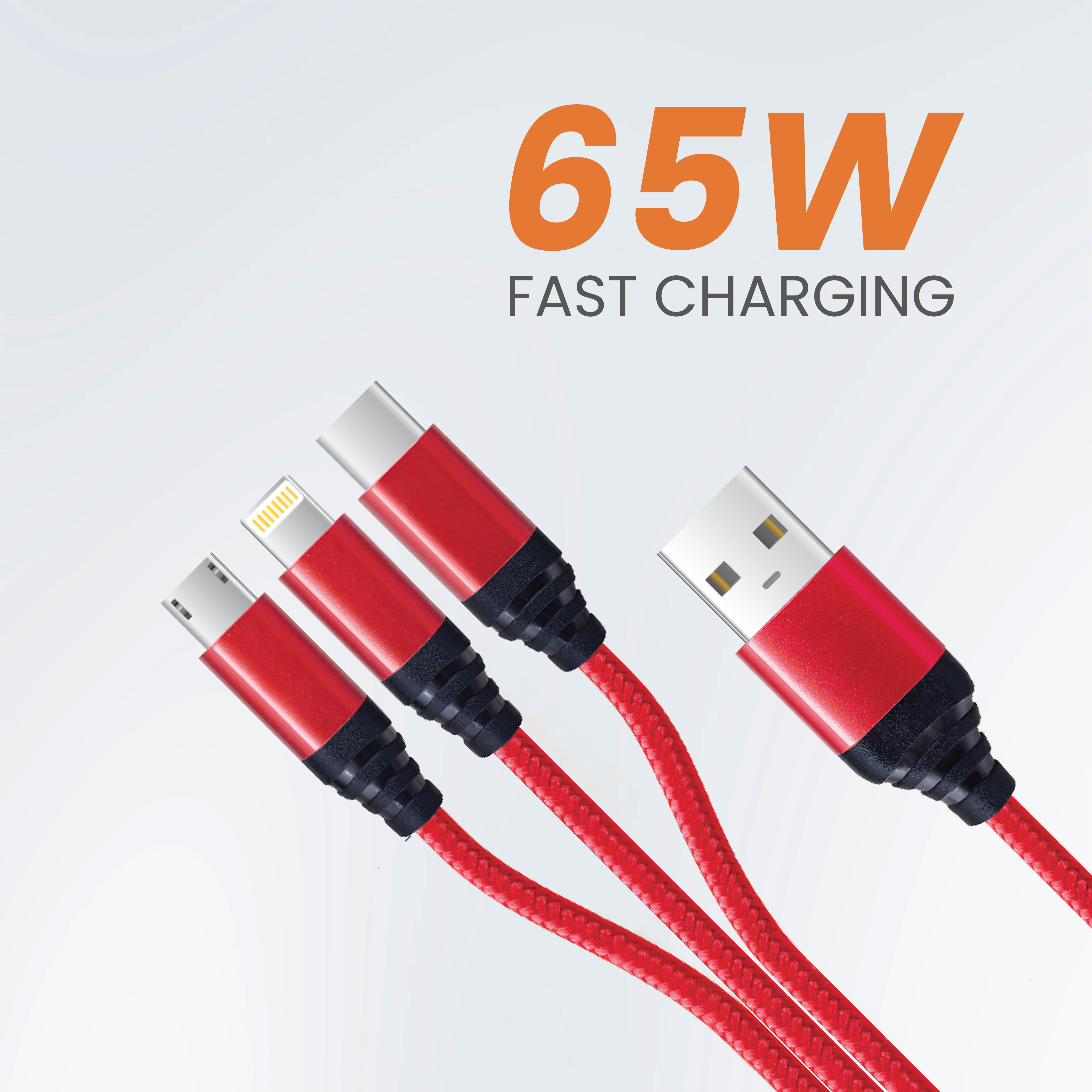 JC SSPEEDY GO 3-in-1 Braided Cable (65W)