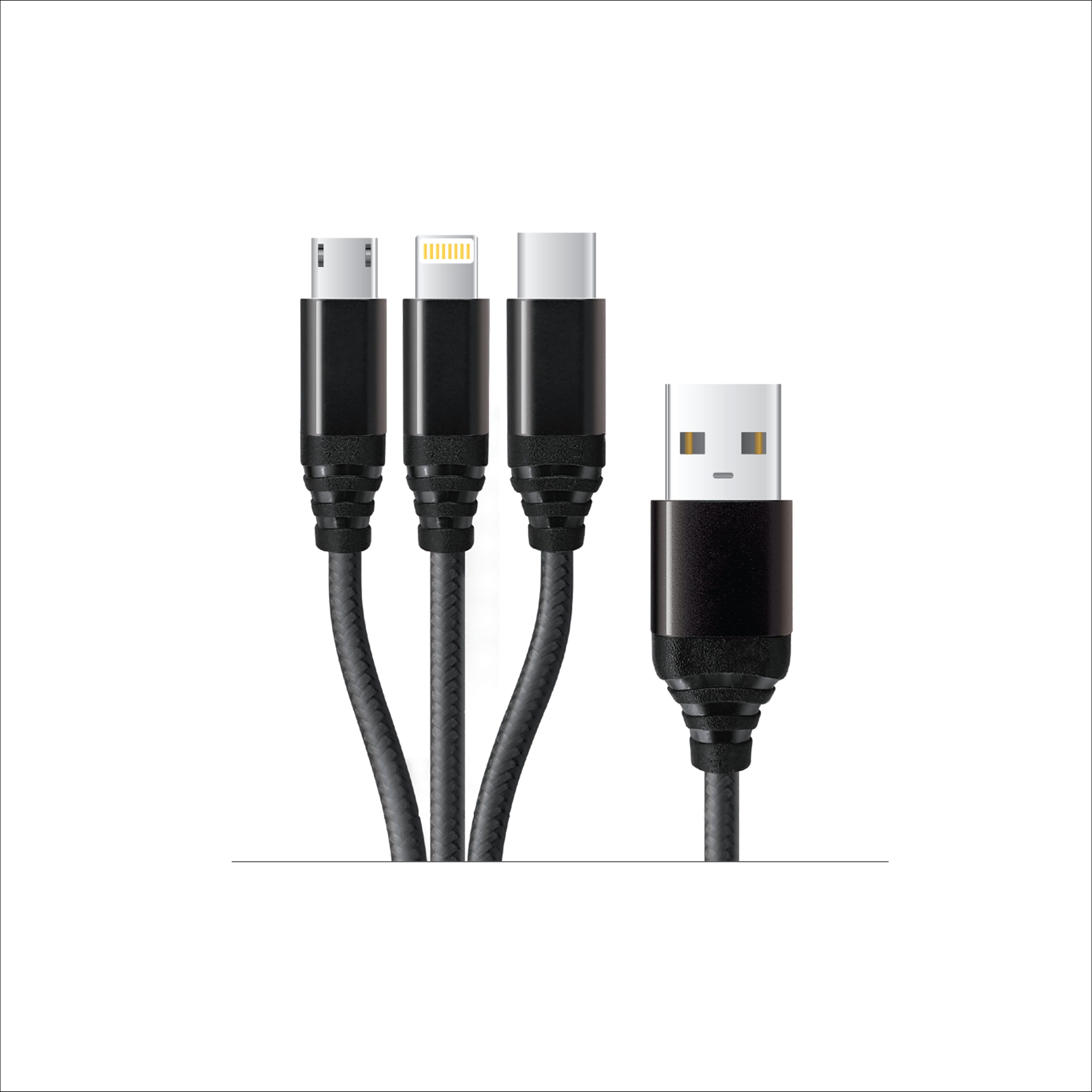 JC SSPEEDY GO 3-in-1 Braided Cable (65W)