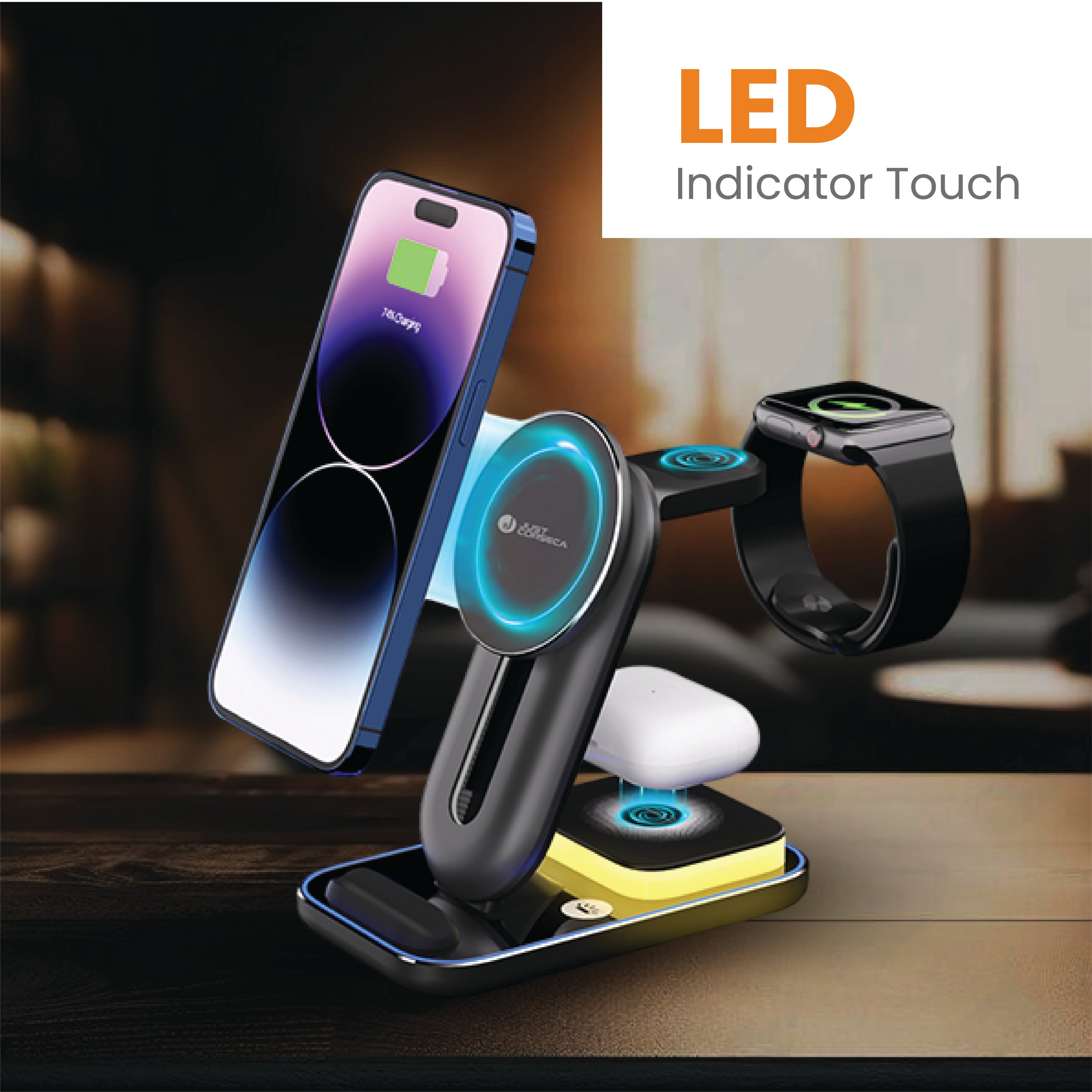 JC SSPEED JST934 15W 3-in-1 Magnetic Charger