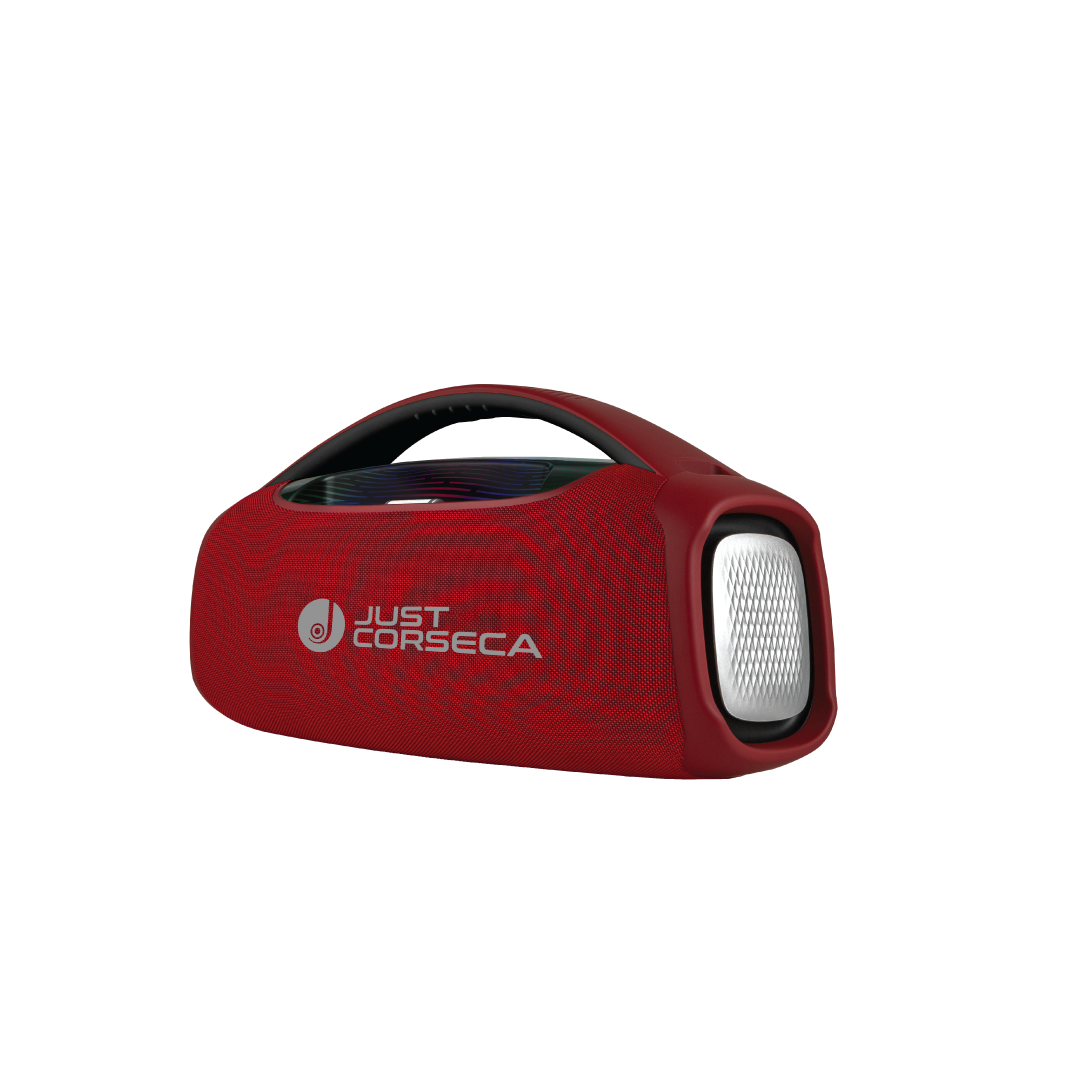 JUST CORSECA SUPERBOOM 200W Bluetooth Portable Speaker | Wireless Microphone | 15,000mAh Battery | 10H Playtime | TWS, USB, TF, Aux Connectivity | 6.5mm Wired Mic Port