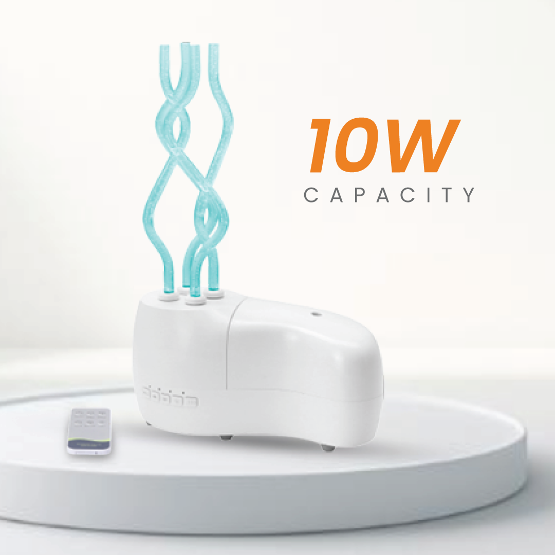 Soul Heaven 3-in-1 speaker humidifier ambient light device — side view