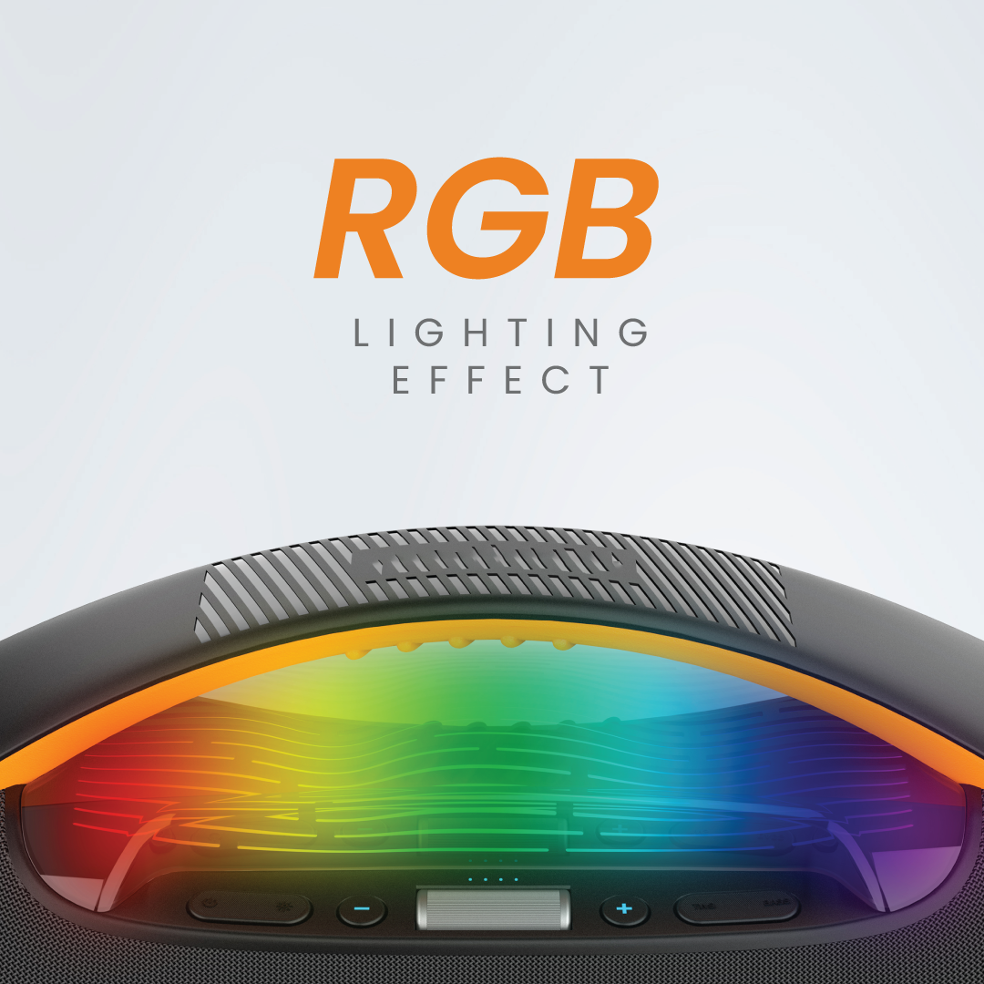 JUST CORSECA SUPERBOOM 200W Bluetooth Portable Speaker | Wireless Microphone | 15,000mAh Battery | 10H Playtime | TWS, USB, TF, Aux Connectivity | 6.5mm Wired Mic Port